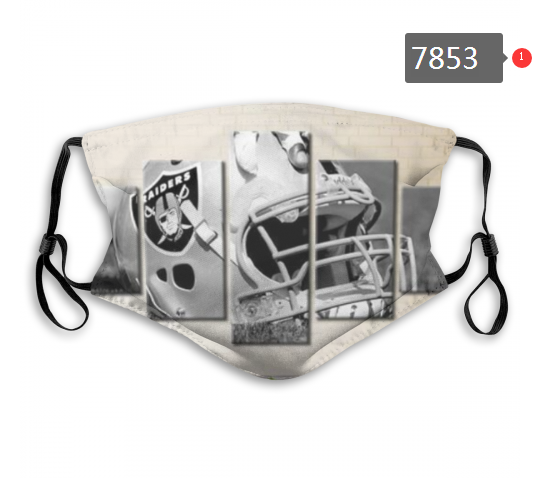 NFL 2020 Oakland Raiders #33 Dust mask with filter->nfl dust mask->Sports Accessory